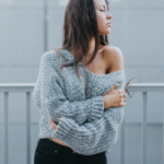 Checked Cotton Pullover